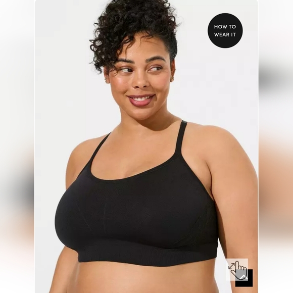 torrid Other - Torrid 2 Active Black Sports Bra